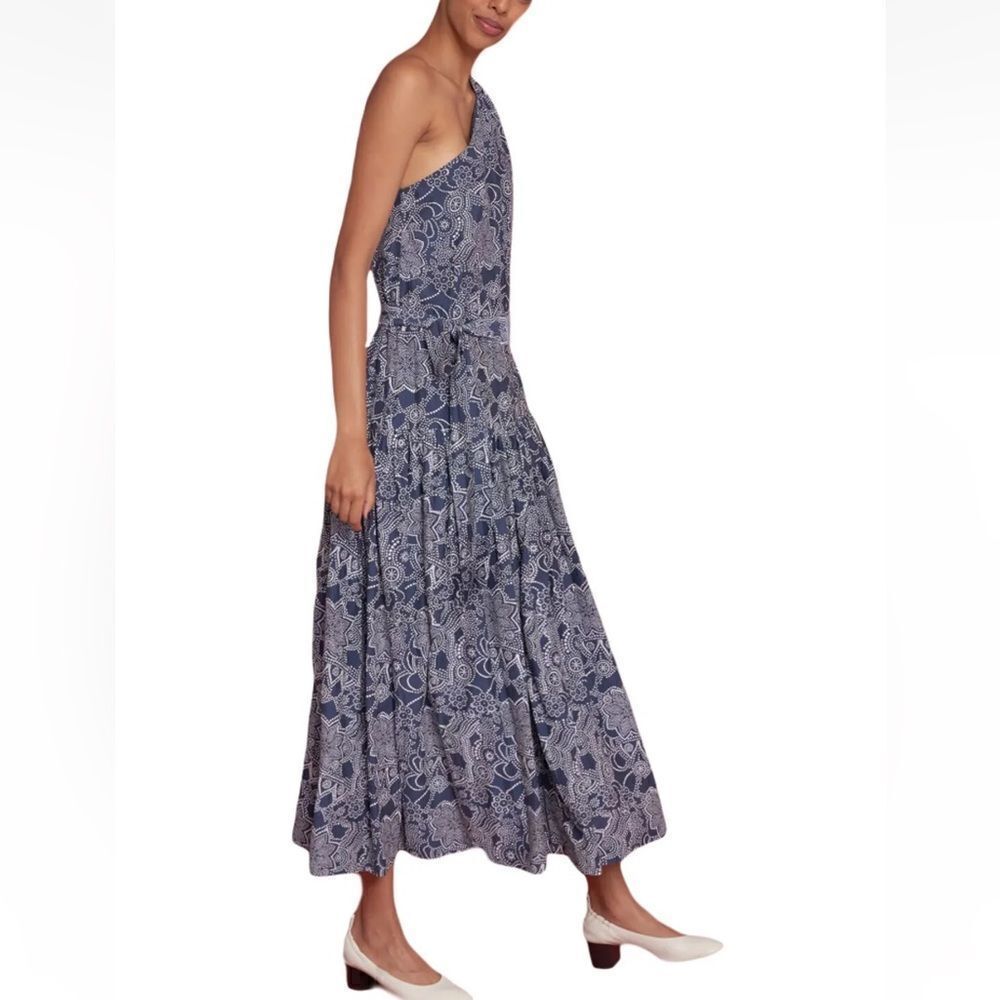 Roller Rabbit Blue Patterned Midi Dress